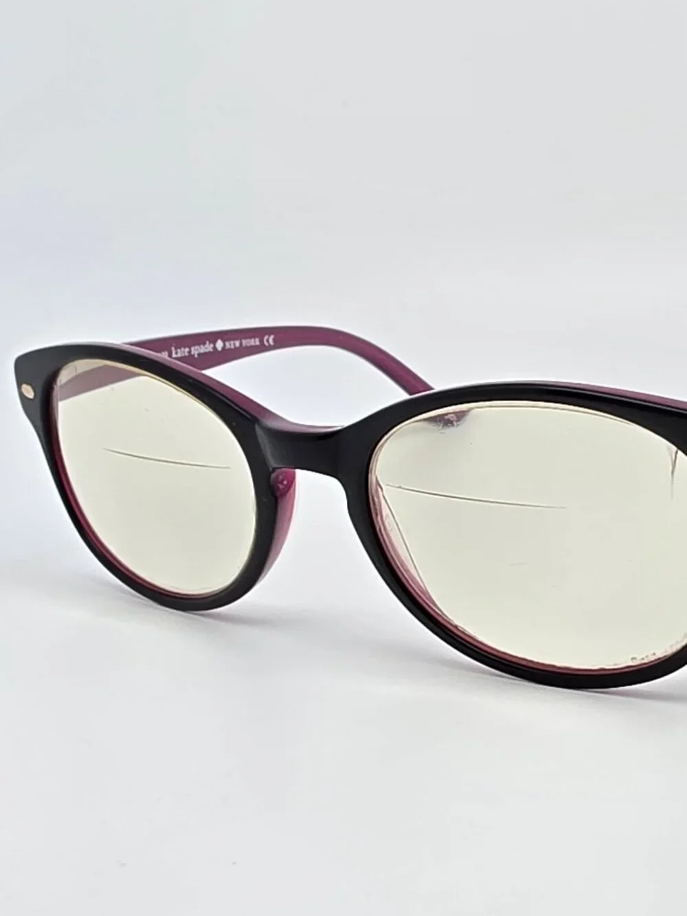 Kate Spade New York Fallon Black on Purple Eyeglasses Frame w/ Flexhinge 47mm